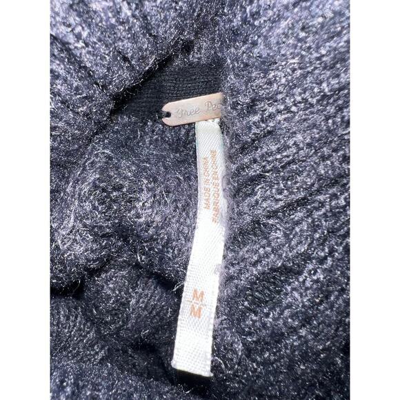 Free People Gray Big City Oversized Sweater size medium - Picture 4 of 6